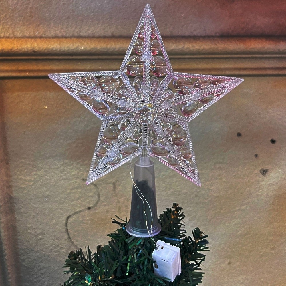 Star Tree Topper - New Lighted Star Christmas Tree Topper