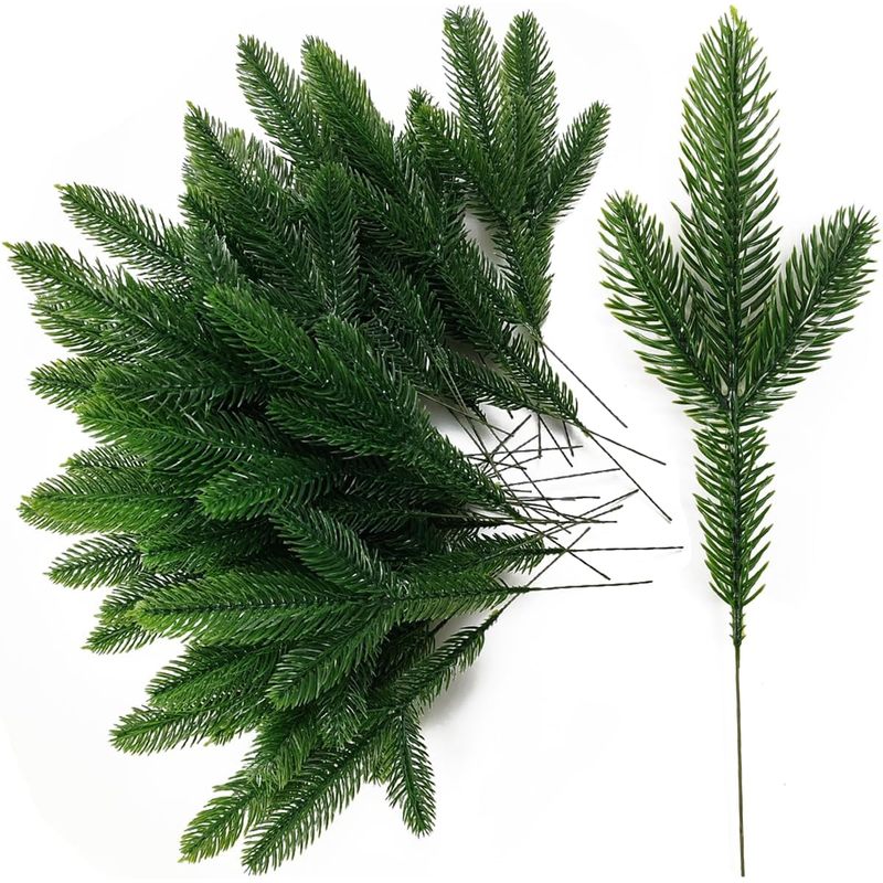 Artificial Pine Branches, Fake - đánh giá và giá Christmas Tree Artificial