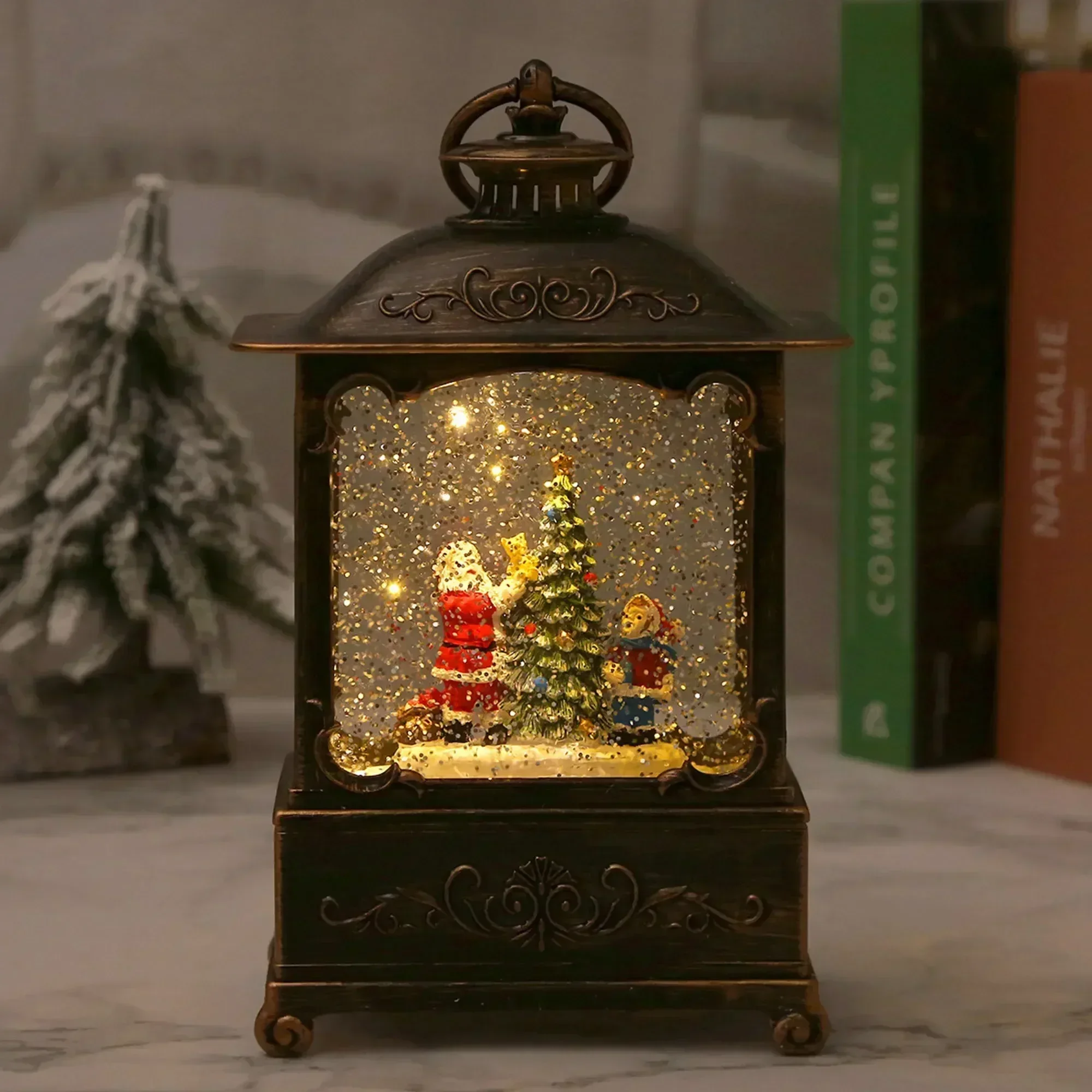 Christmas Snow Globe Lantern M - đánh giá và giá Snow Globe Musical