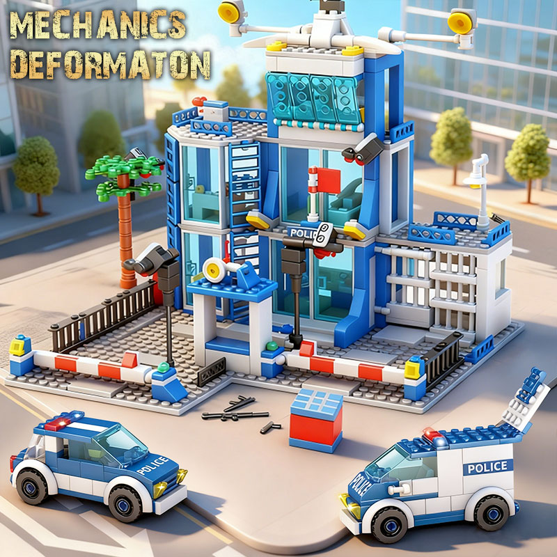 City Police Station Building B - đánh giá và giá Lego Set City