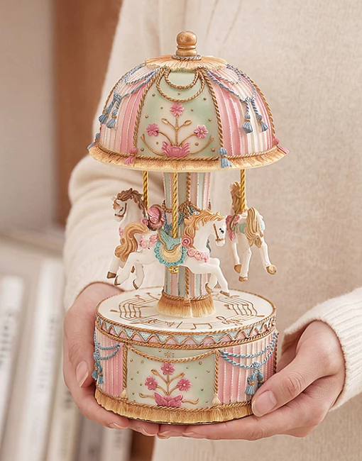 Carousel Music Box Snow Ball M - đánh giá và giá Snow Globe Musical